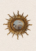 Sun Wall Mirror – Handmade Bronze