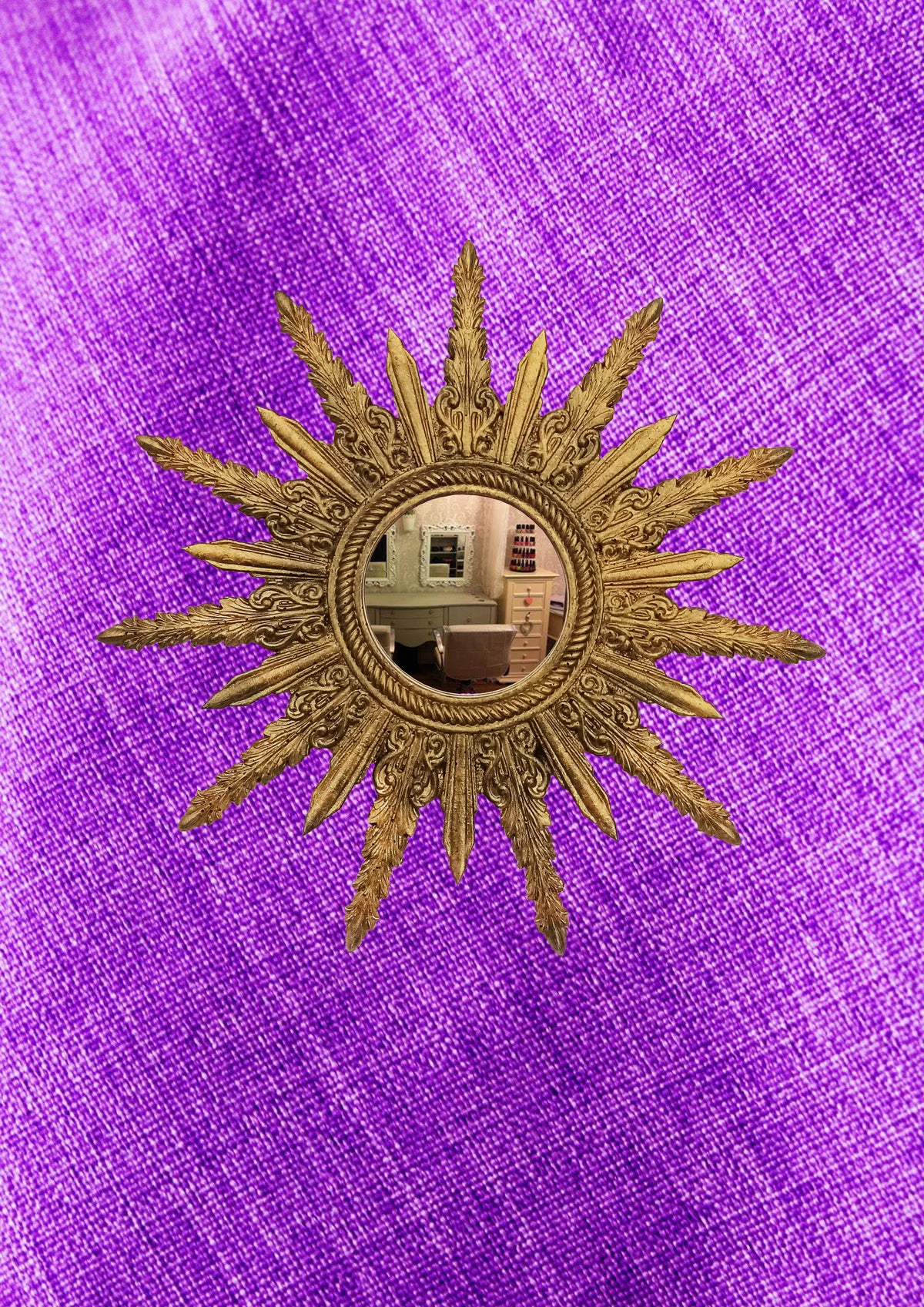 Sunburst Mirror – Antique Bronze