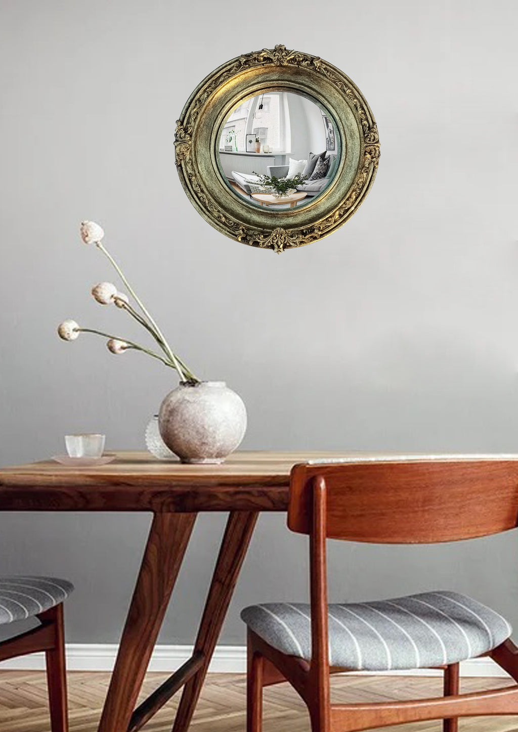 Witch's Eye Convex Mirror – Aged Brass