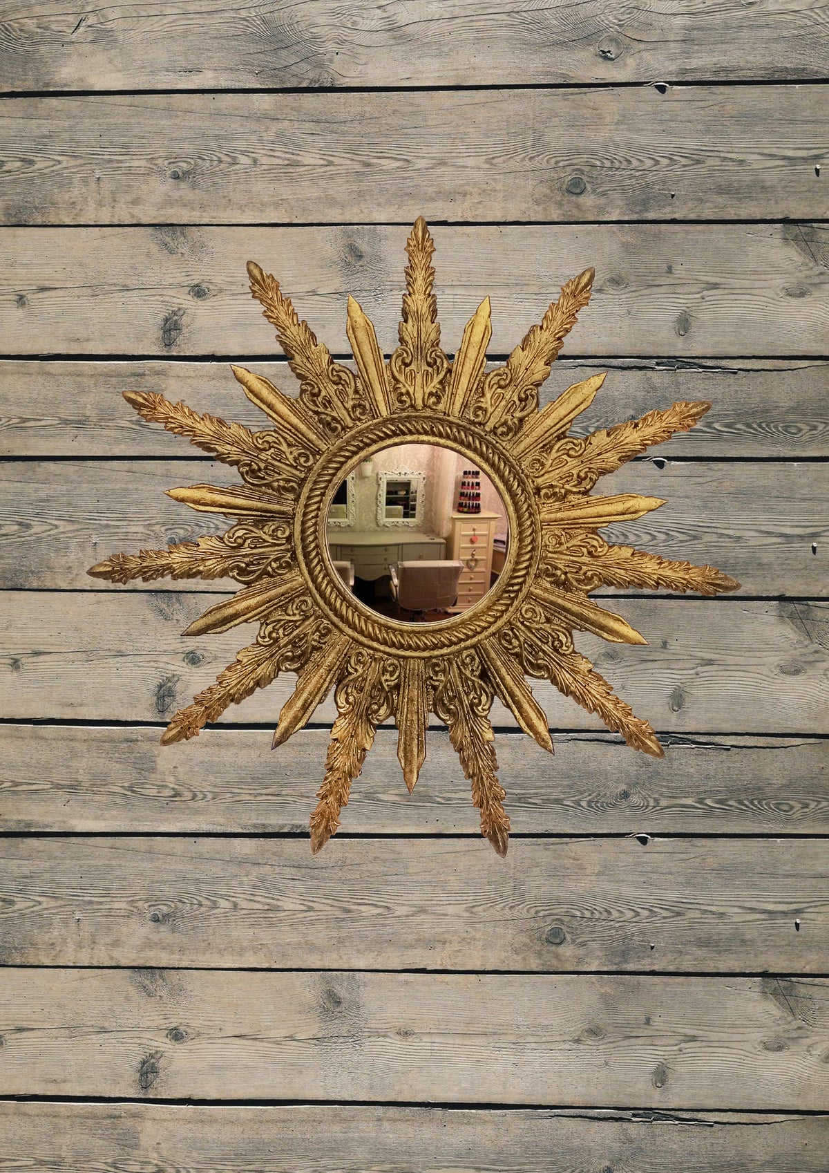 Sunburst Mirror – Antique Bronze