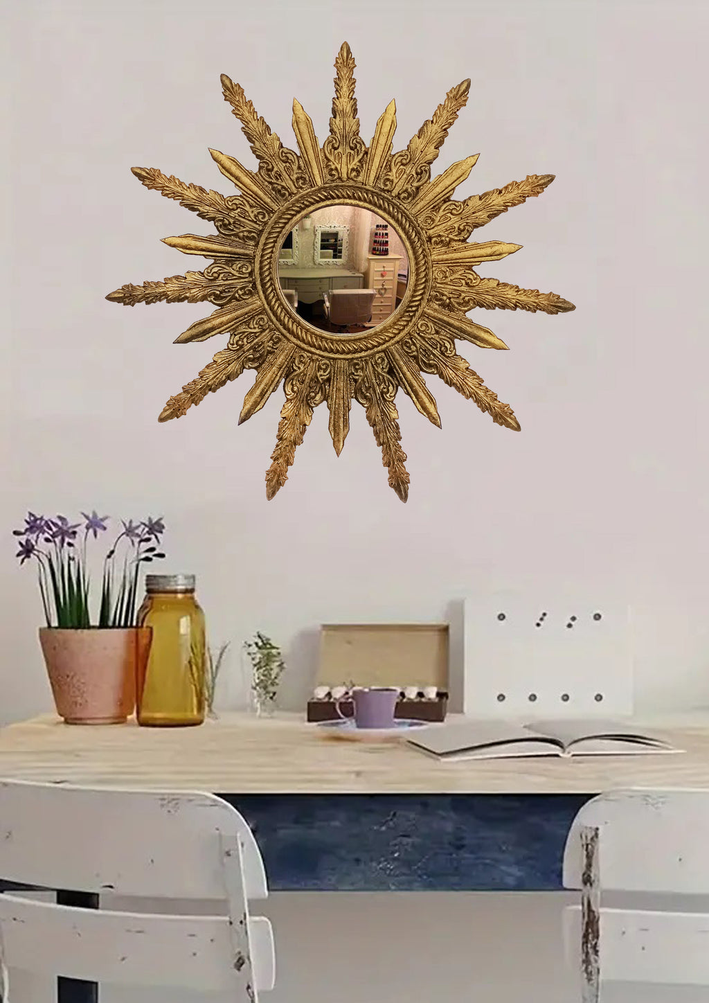 Sunburst Mirror – Antique Bronze
