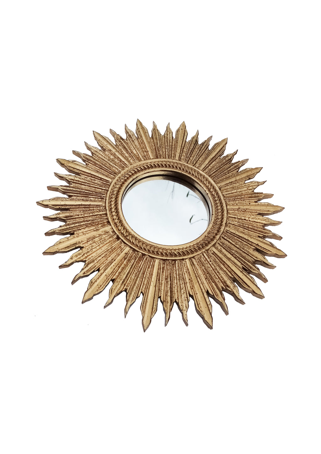 Gold Leaf Sunburst Mirror – Handmade Celestial Wall Décor