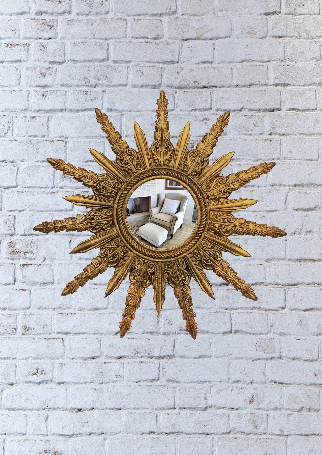Sunburst Mirror – Antique Bronze