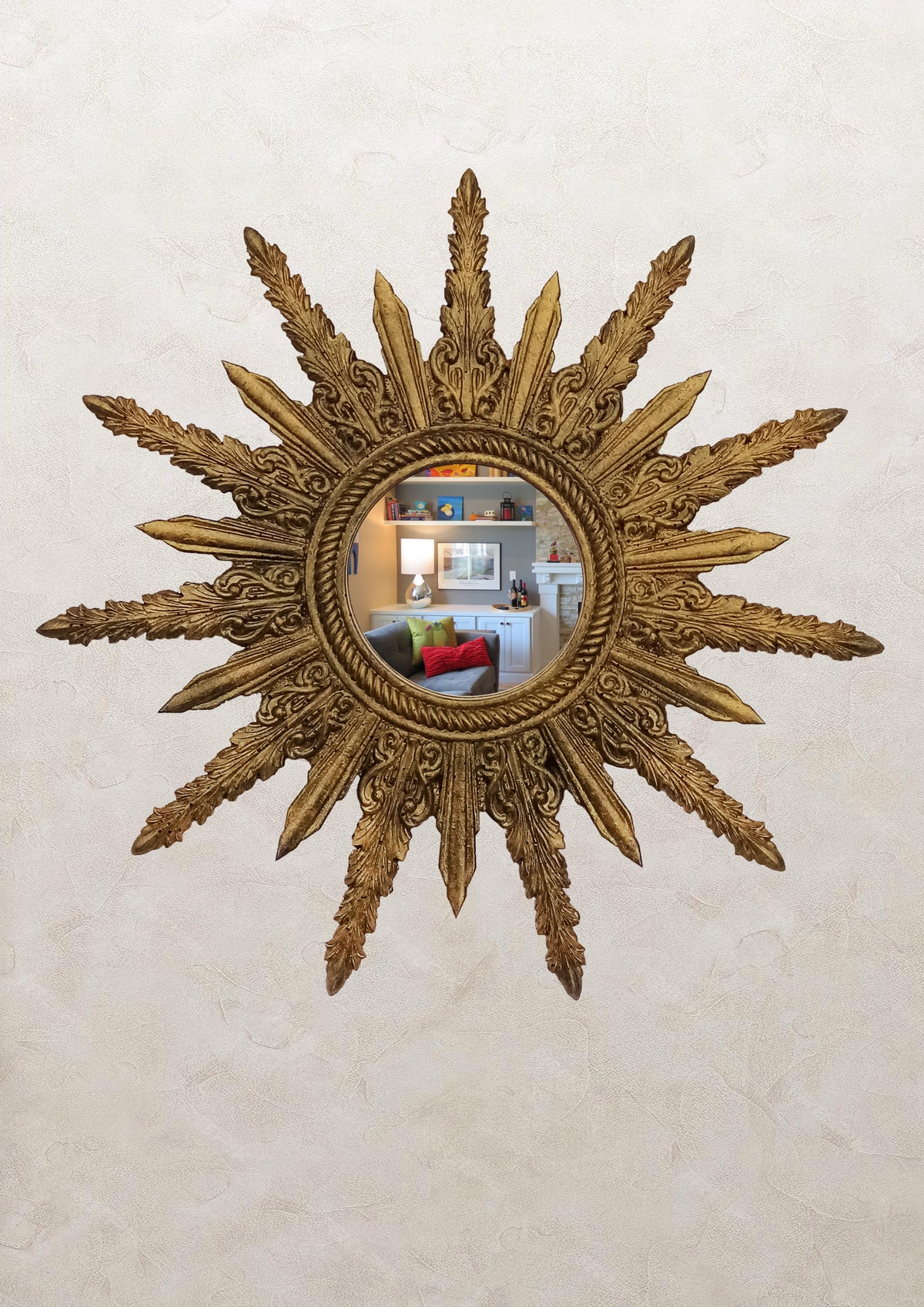 Sunburst Mirror – Antique Bronze