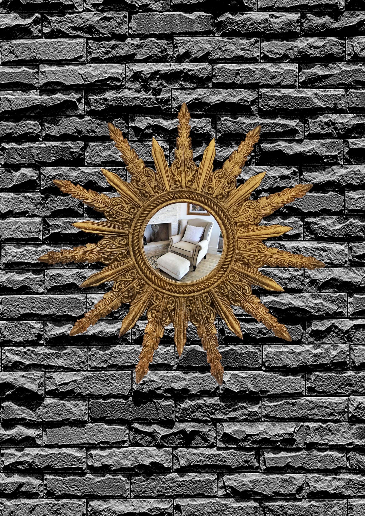 Sunburst Mirror – Antique Bronze