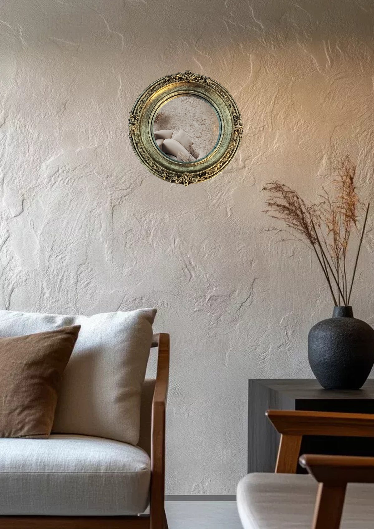 Witch's Eye Convex Mirror – Aged Brass