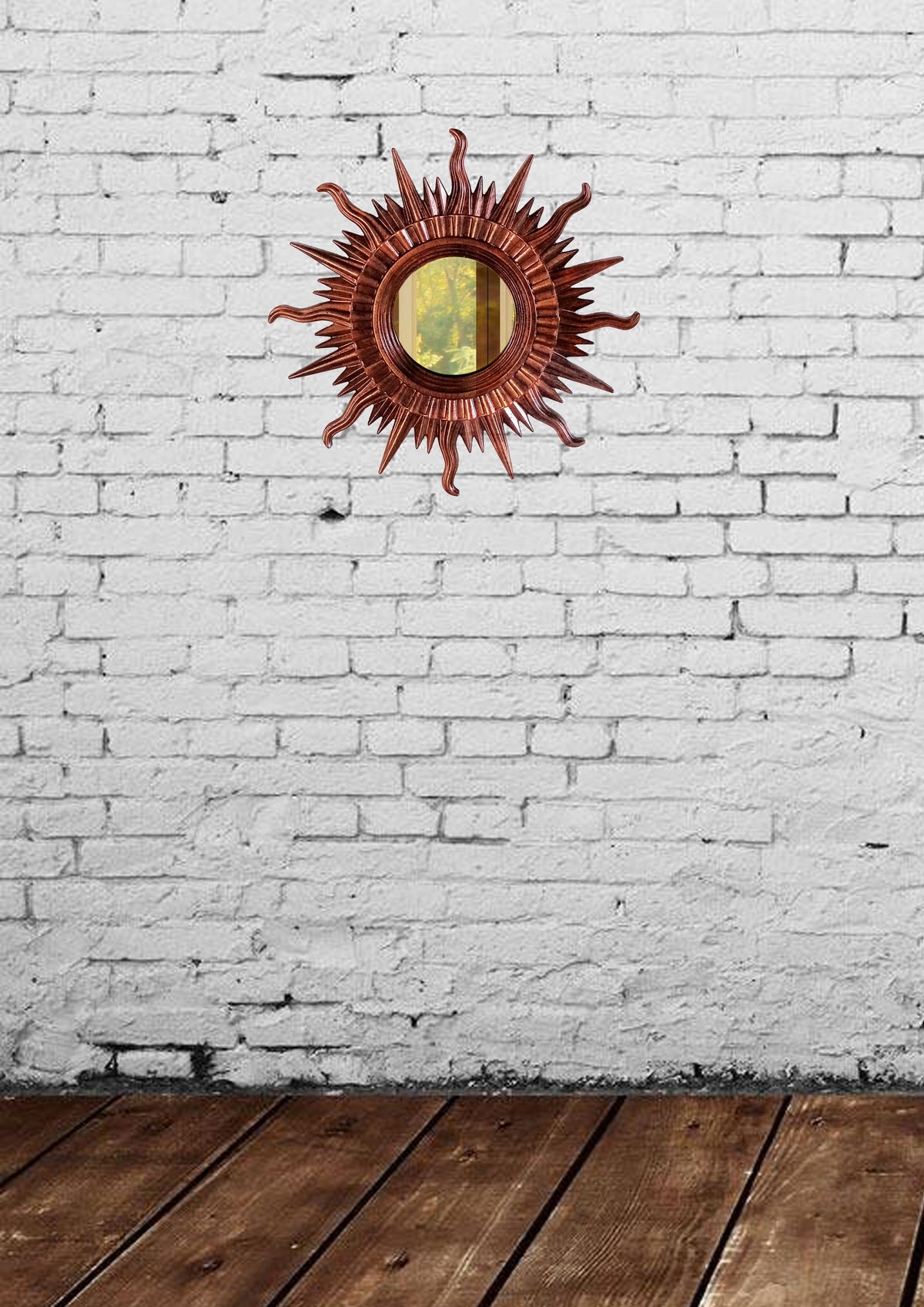 Sun Wall Mirror – Copper Bronze