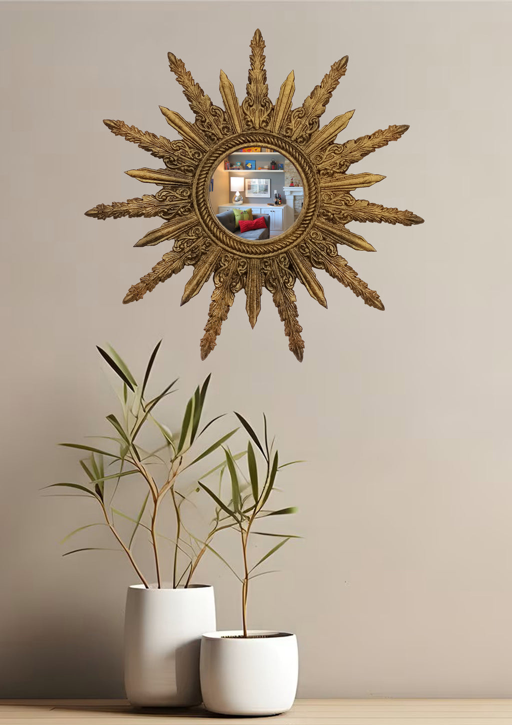 Sunburst Mirror – Antique Bronze