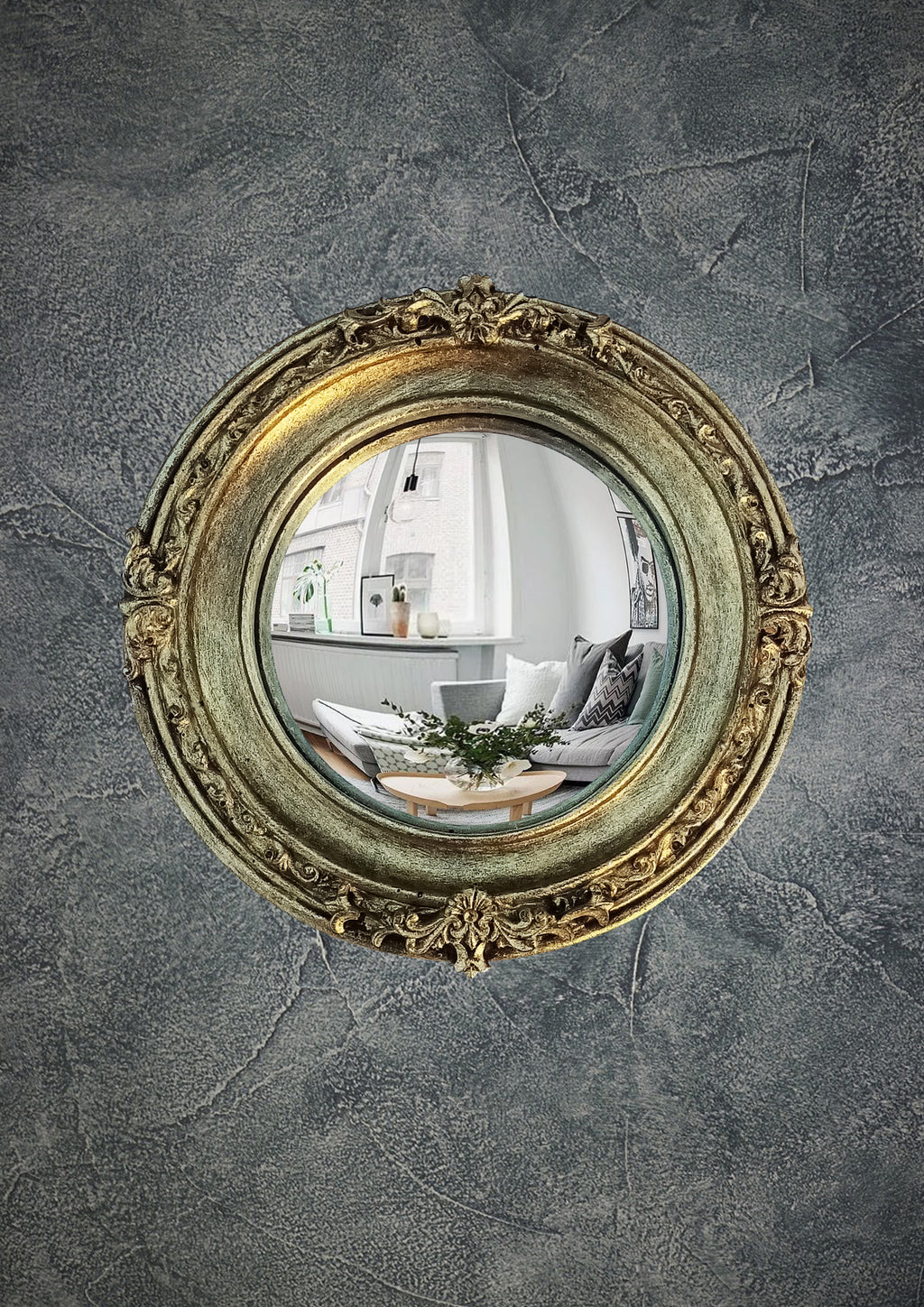 Witch's Eye Convex Mirror – Aged Brass
