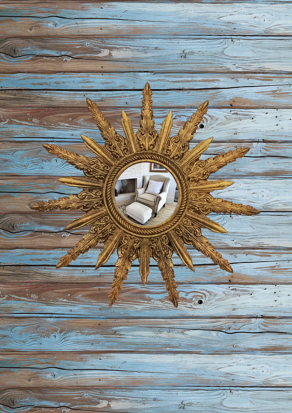 Sunburst Mirror – Antique Bronze