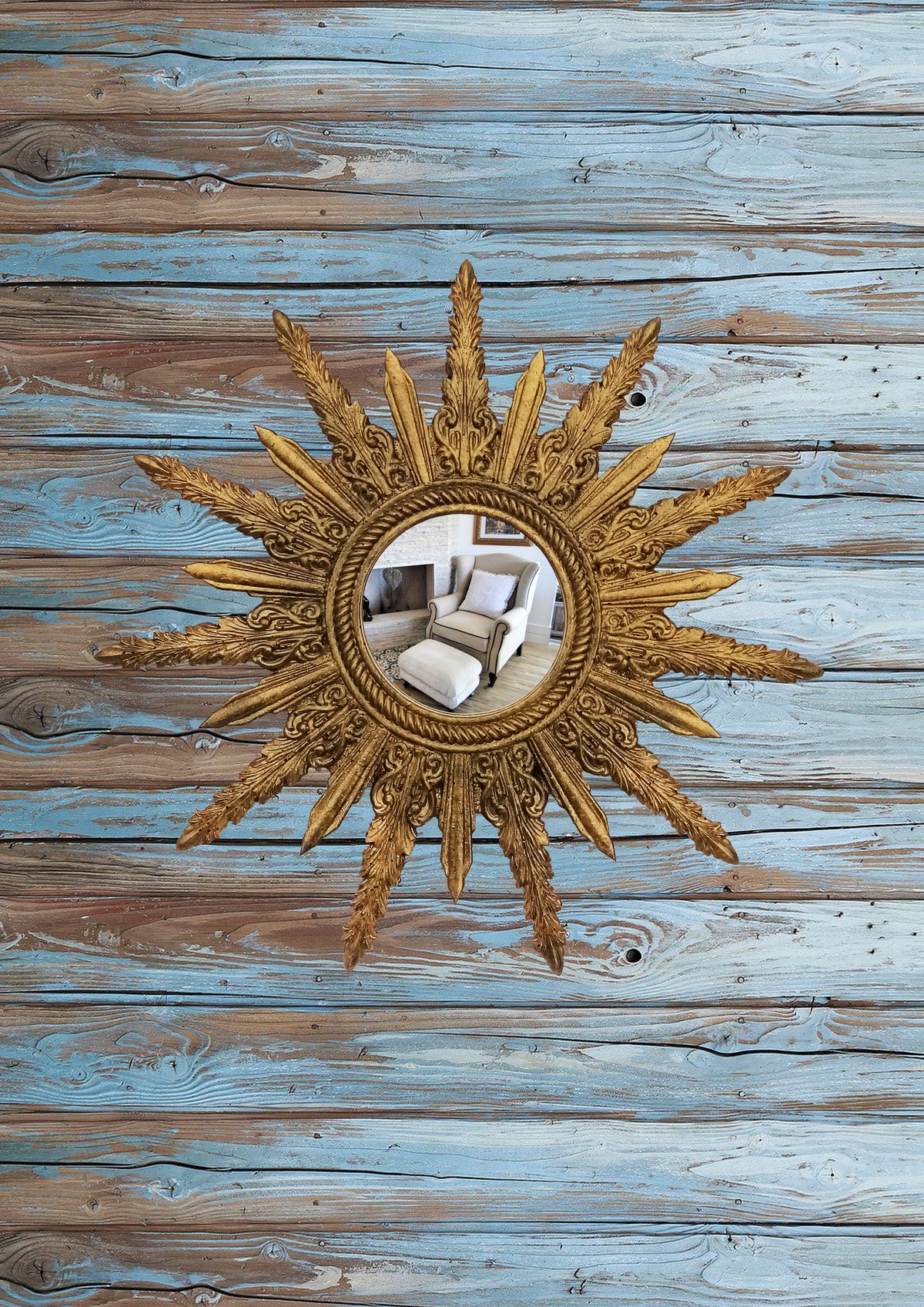 Sunburst Mirror – Antique Bronze