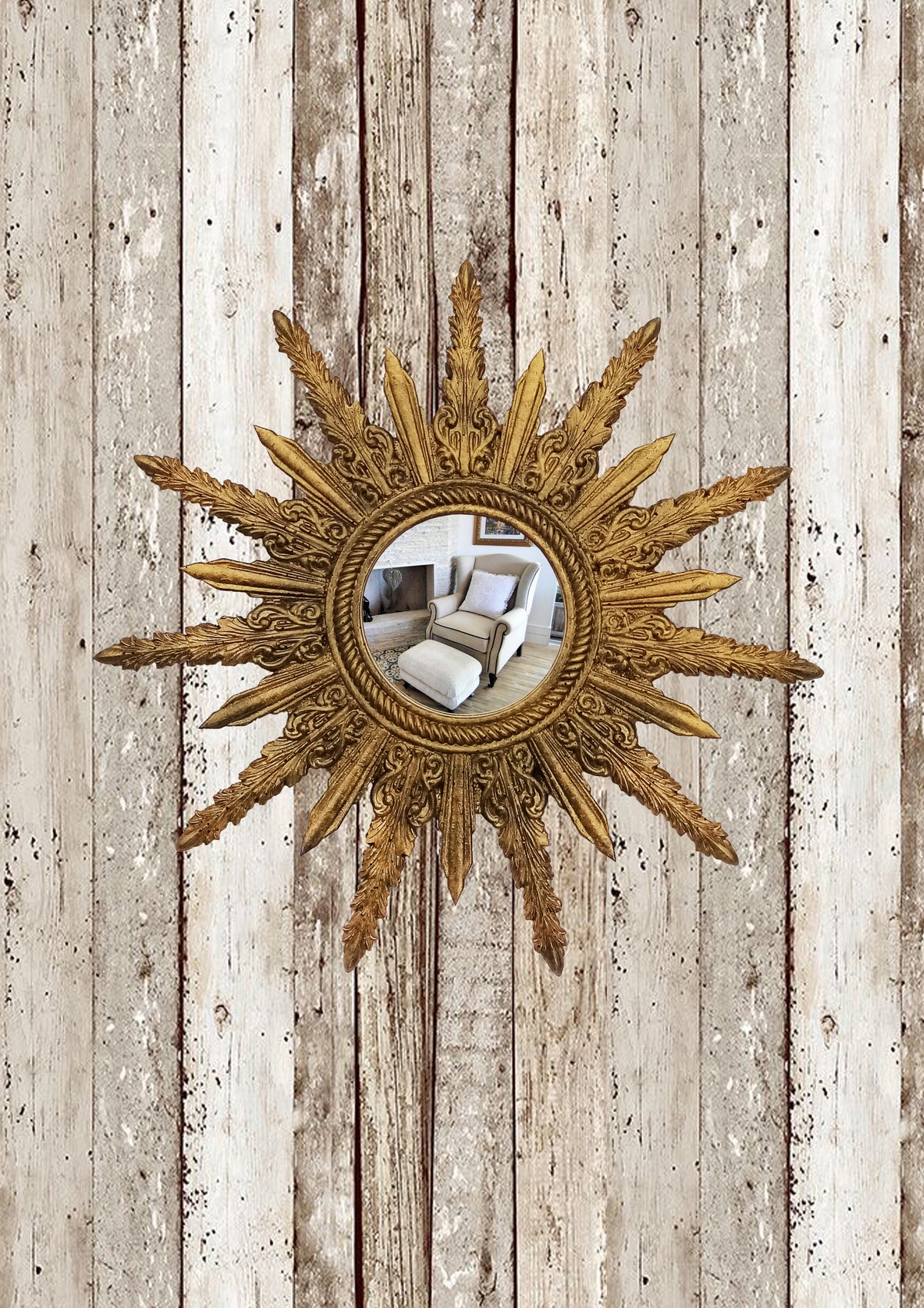 Sunburst Mirror – Antique Bronze