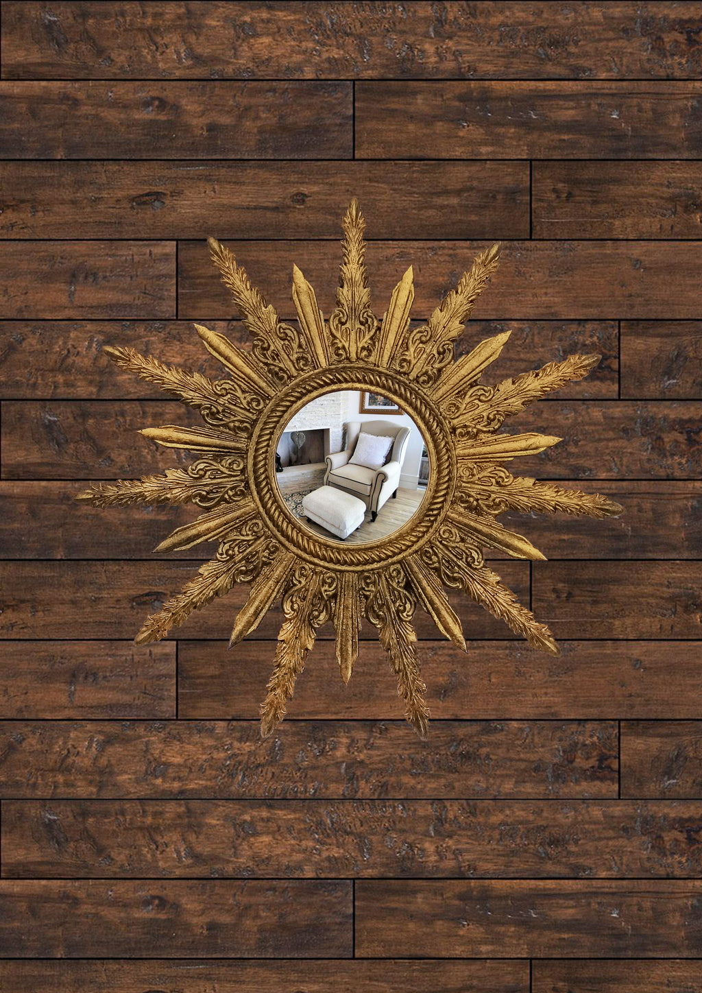 Sunburst Mirror – Antique Bronze