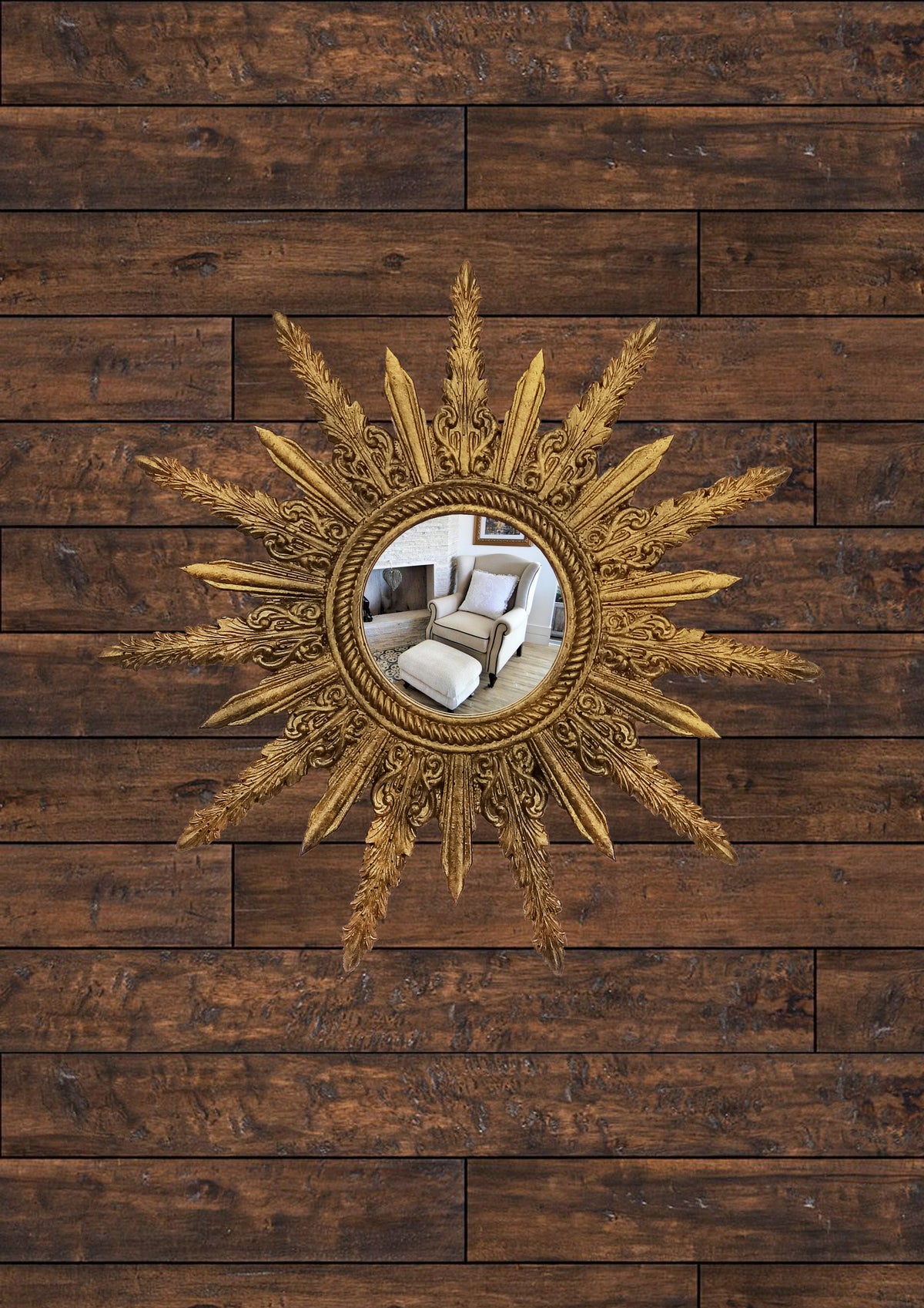 Sunburst Mirror – Antique Bronze