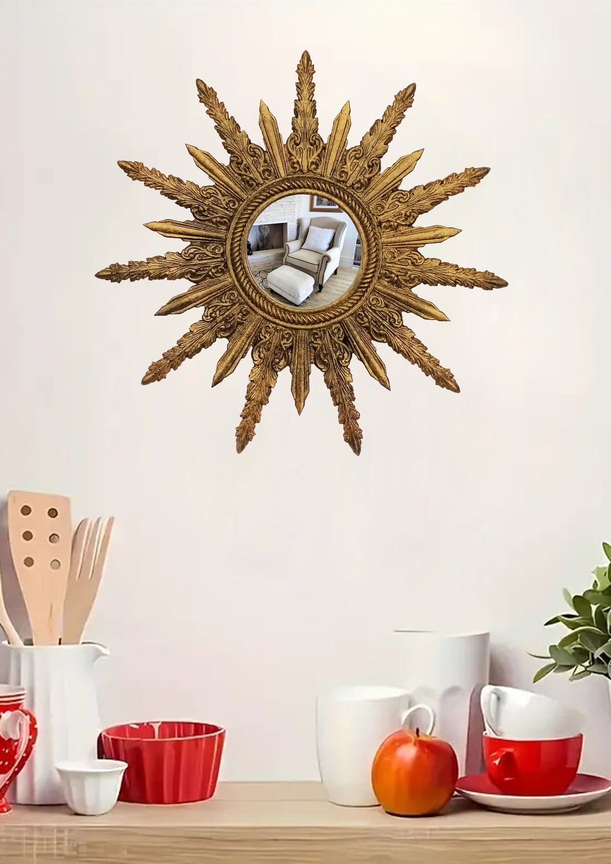 Sunburst Mirror – Antique Bronze